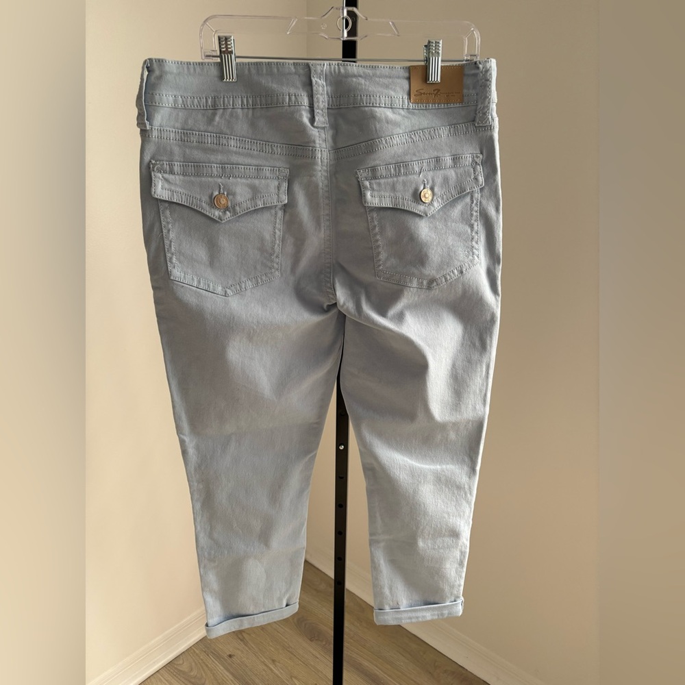 Seven7 Women's Soft Blue Skinny Jeans - Picture 3 of 6